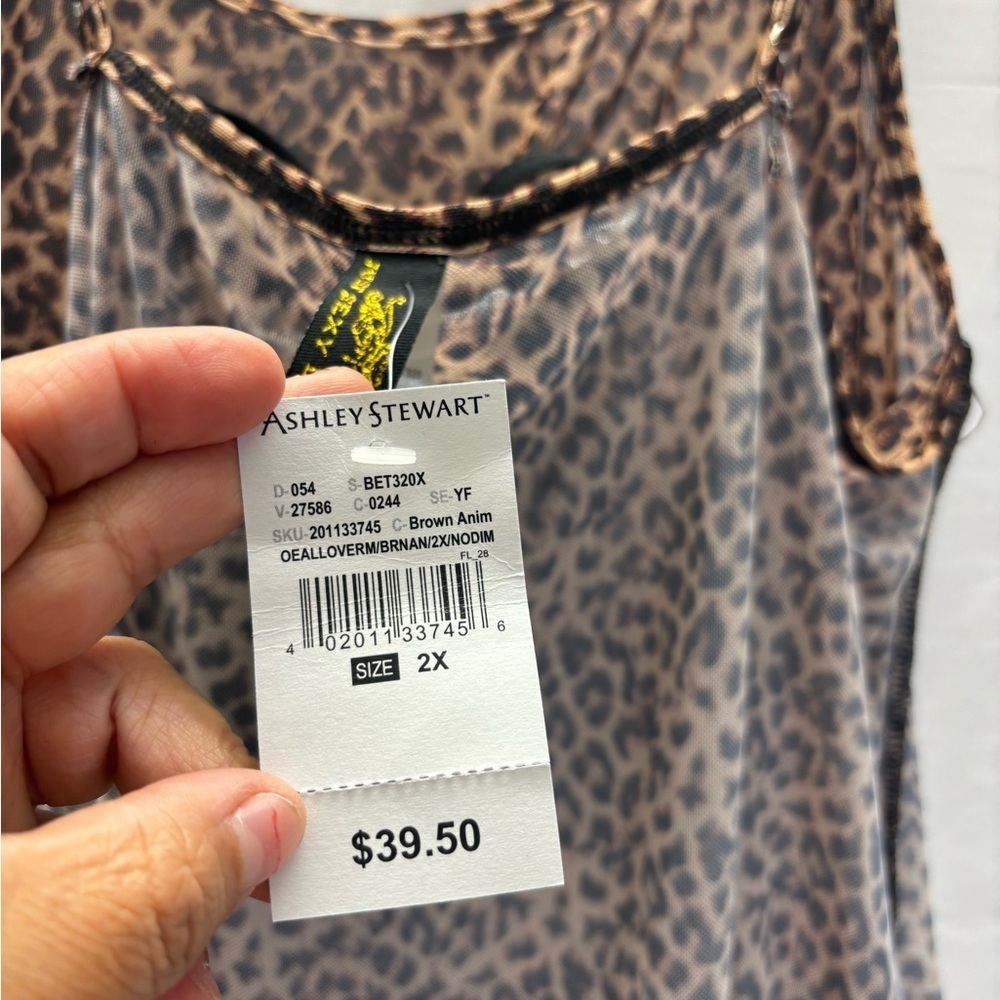 Ashley By 26 International Animal Print Chemise - Picture 11 of 11